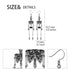 Skull Dangle Earrings Halloween