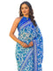 Vasthrlay Georgette Printed Navy Navy Blue Saree