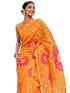 Vasthrlay Bandhani Printed Unstitched Peach Saree