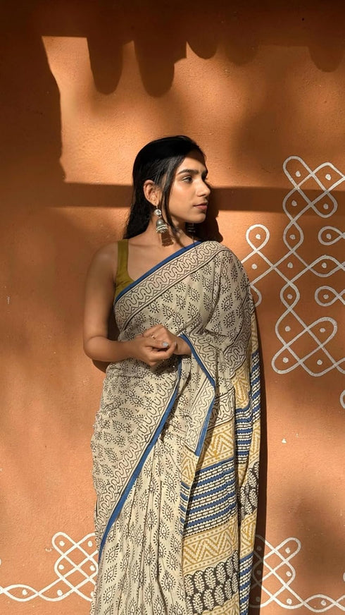 Vasthrlay Traditional Matching Unstitched Attached