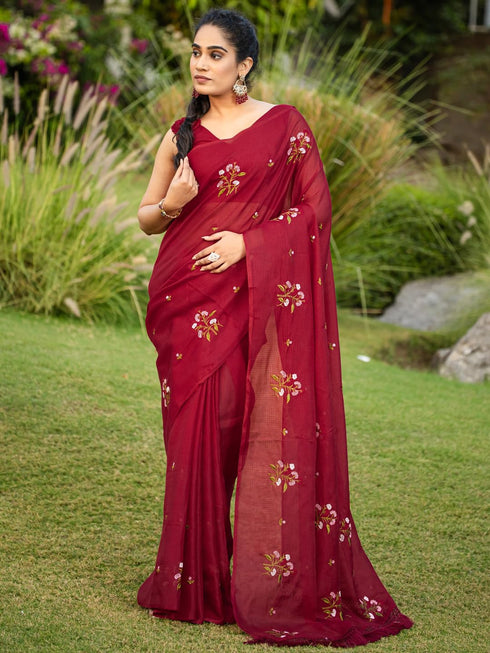 Vasthrlay Embroidered Unstitched Rt Ethnic Wear