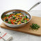Triply Stainless Steel Fry Pan 22 cm, Tri-Ply Frying Pan, Skillet, Gas & Safe