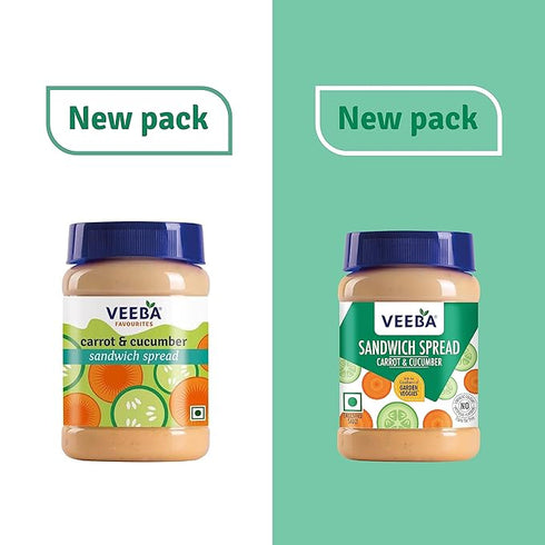 VEEBA Carrot & Cucumber Sandwich Spread