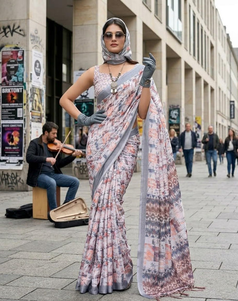 Vasthrlay Orange Traditional Az Ys Pushpa Ethnic Wear