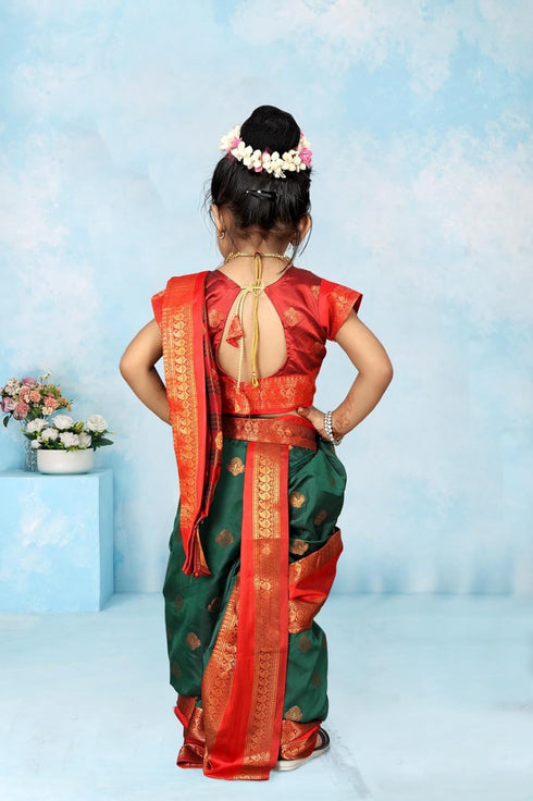 Vasthrlay Paithani Maharashtrian Contrast Traditional