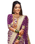 Vsathrlay Saree Kanjivaram Silk Pari Maroon