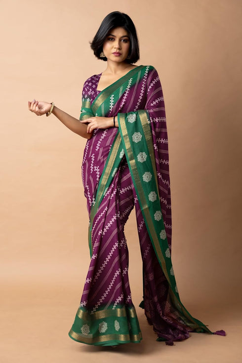 Vasthrlay Fashion Bandhani Printed Ethnic Wear