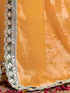 Vasthrlay Georgette Embroidery Olive Saree