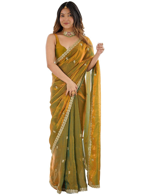 Vasthrlay Shimmer Embroidered Unstitched Kr Ethnic Wear