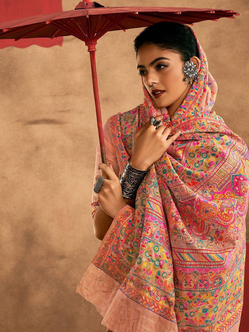 Vasthrlay Paithani Unstitched Elegant Traditional Saree