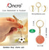 Oncro Football Basketball Sports Charm Key Ring Keychain