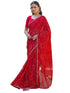 Vasthrlay Georgette Bandhani Orange Saree