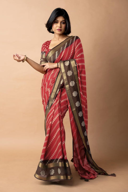 Vasthrlay Fashion Bandhani Printed Ethnic Wear