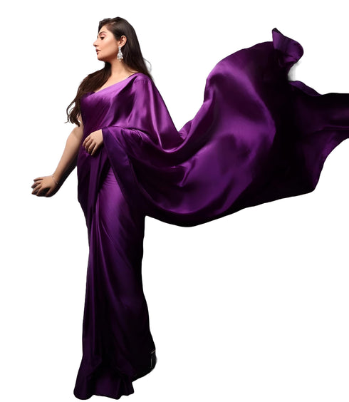 Vasthrlay Maroon Wedding Unstitched Saree