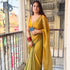 VasthrlayBoarder Unstitched Chhaavaq Mustard Free Ethnic Wear