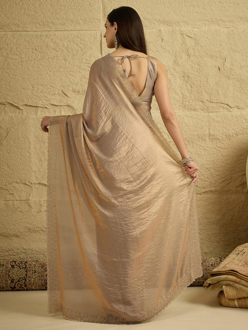 Vasthrlay Metallic Unstitched Designer Rt Ethnic Wear