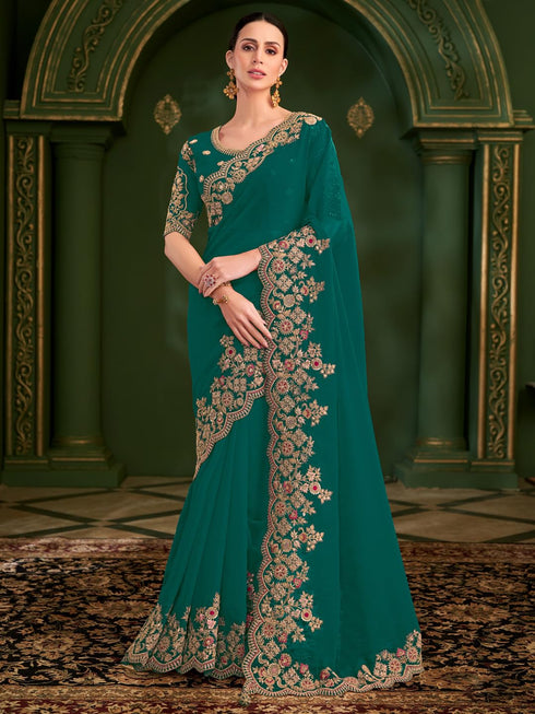 Vasthrlay Embroidery Unstitched Designer Tfh Ethnic Wear