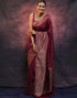 Vasthrlay Banarasi Kanjivaram Unstitched Teal Saree