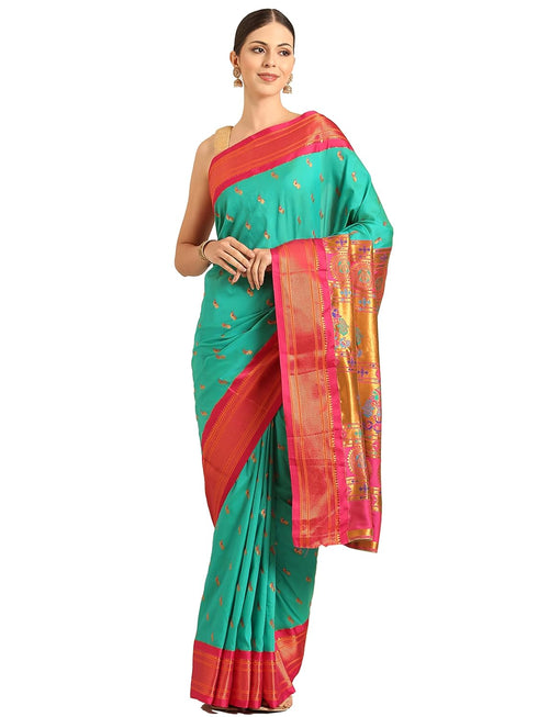 Vasthrlay Paithani Purple Saree