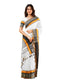 Vasthrlay Handloom Unstitched White Ethnic Wear