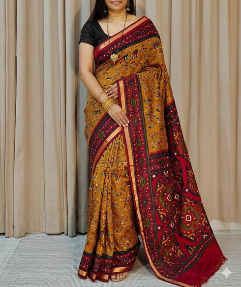 Vasthrlay Printed Multicolor Traditional Designer