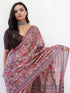 Vasthrlay Botanical Printed Unstitched Brown Smc Ethnic Wear