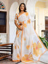 Vasthrlay Womens Printed Unstitched Dusty Pink Saree