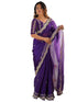 Vasthrlay Shimmer Embroidered Dark Saree