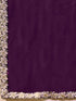 Vasthrlay Sequins Embroidery Black Saree