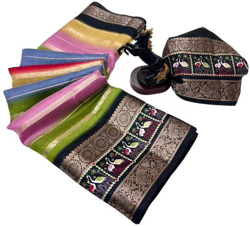 Vasthrlay Tussar Silk Saree