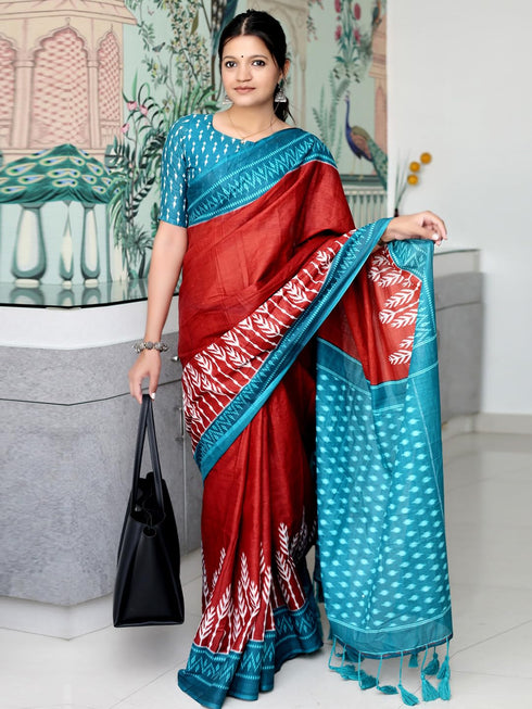 Vasthrlay Charcoal Printed Unstitched Smc Ethnic Wear