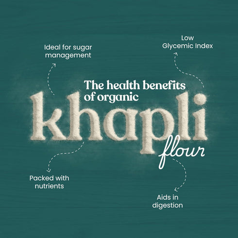 Bharat Vedica Organic Khapli Wheat Flour Organic Khapli Gehu ka Atta