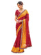 Vasthrlay Georgette Embroidery Unstitched Yellow Saree
