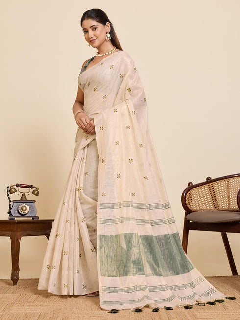 Vasthrlay Premium Embroidery Beautiful Attached