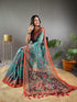 Vasthrlay Multicolor Contrast Kalamkari Unstitched