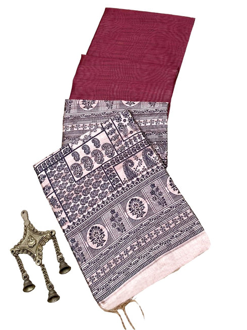 Vasthrlay Tussar Traditional Kalamkari