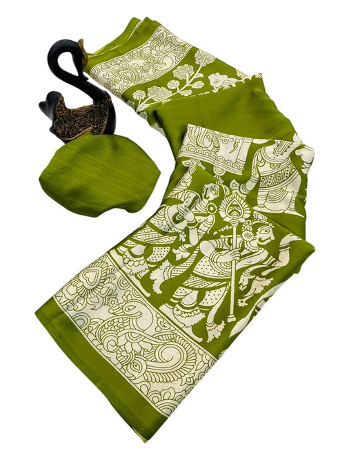 Vasthrlay Modal Kalamkari Designer Beautiful Blouse