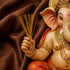 Traditional Golden Durva Grass Bunch for Ganpati Decoration