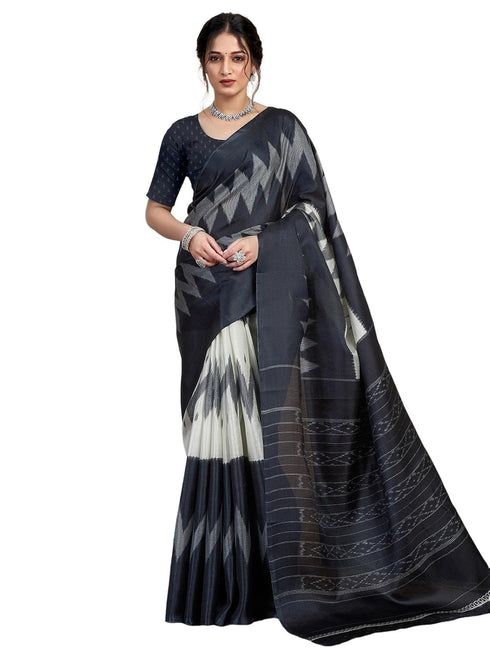 Vasthrlay Bhagalpuri Printed Unstitched 4160s232n Black3