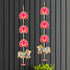 Divyakosh MDF Wood Door Entrance Hanging Set Lotus With Cow