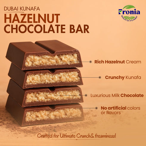 Fronia Kunafa Chocolate Bar