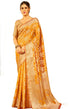 Vasthrlay Women's Organza Designer Unstitched Saree