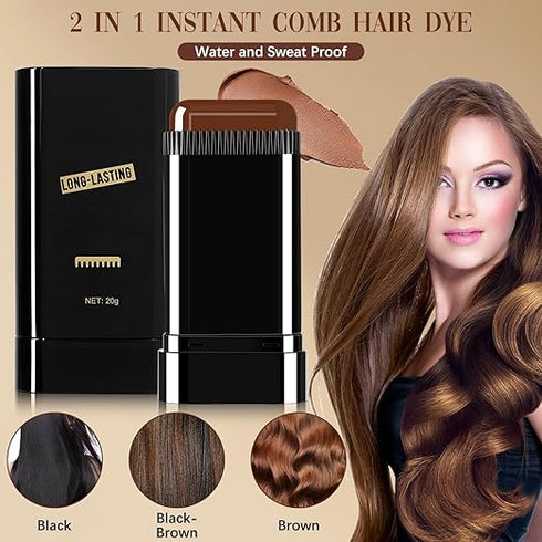 Hair Color Stick Waterproof and Sweat-Proof Hair Dye Stick