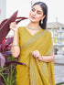 Vasthrlay Georgette Scalloped Purple Saree