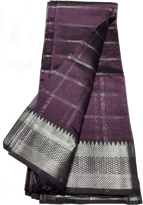 Vasthrlay Nr Handloom Banarasi Lavender Purple