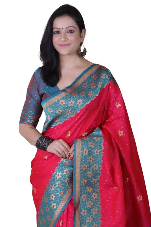 Vasthrlay Kanjivaram Unstitched Blouse Ethnic Wear
