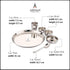 Stainless Steel Dinner Set 6 Pcs (1 Set)