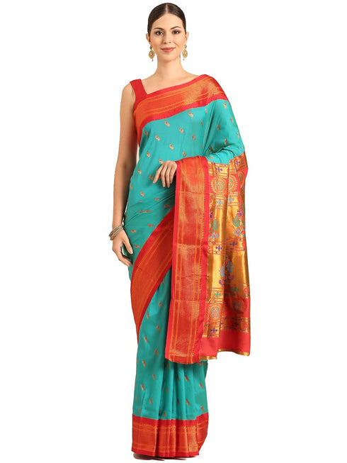 Vasthrlay Paithani Purple Saree