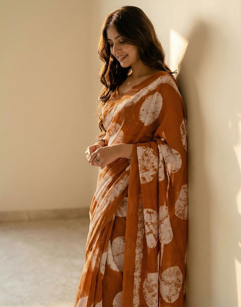 Vasthrlay Womens Printed Unstitched Purple Saree