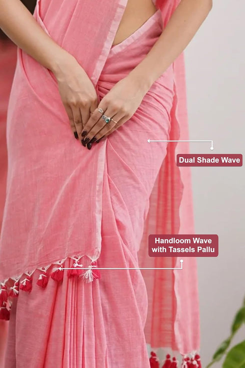 Vasthrlay Handloom Printed Unstitched Purple Ethnic Wear